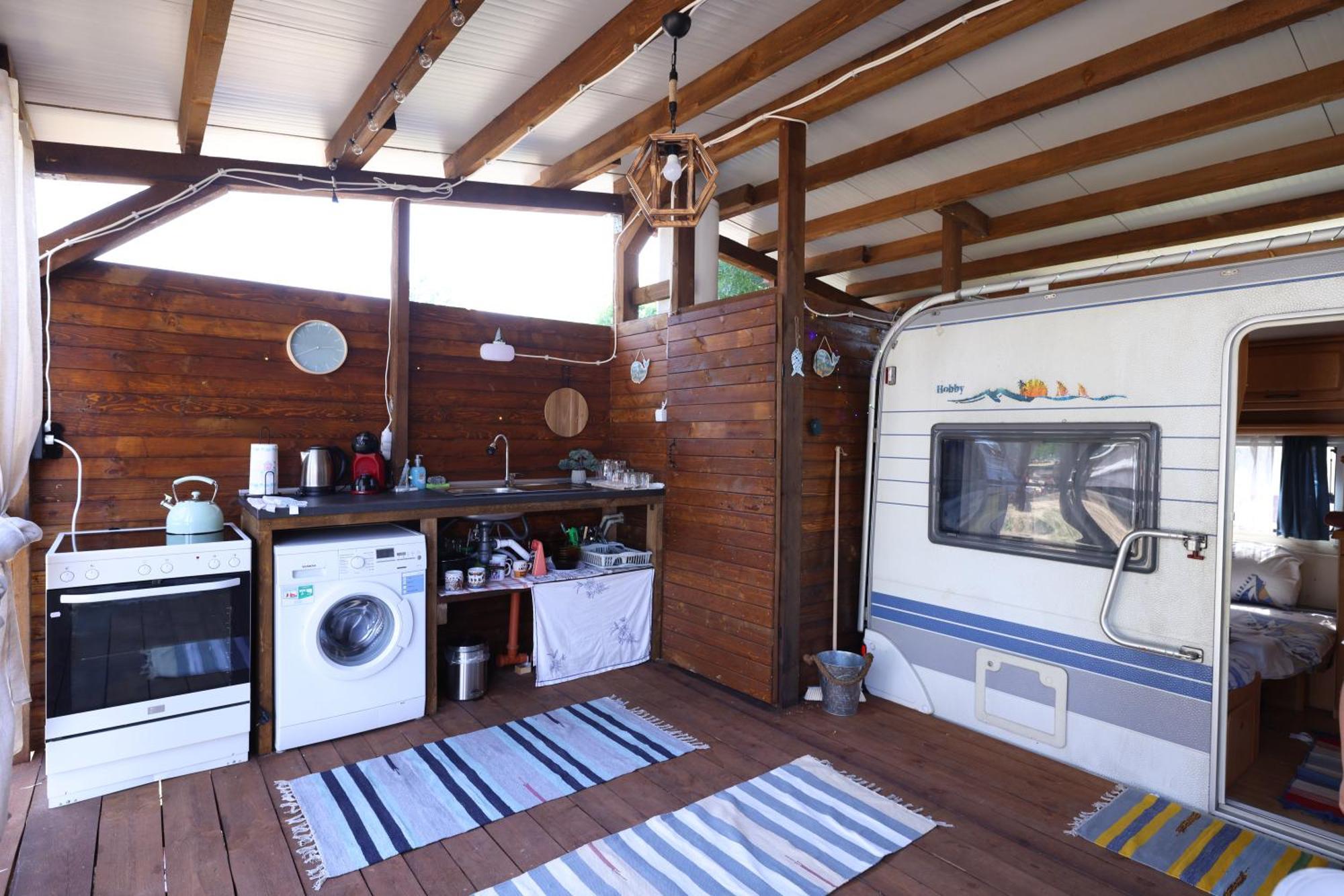 Sea Caravan On The Beach Kiten  Exterior foto