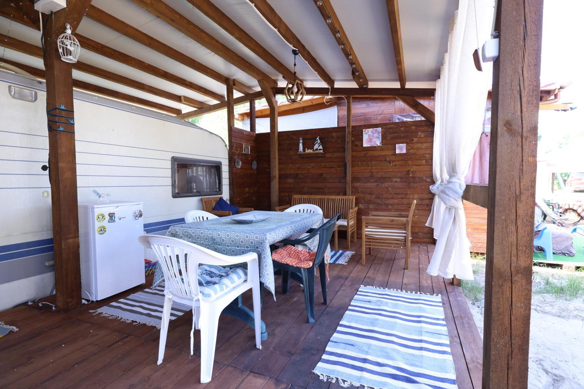 Sea Caravan On The Beach Kiten  Exterior foto