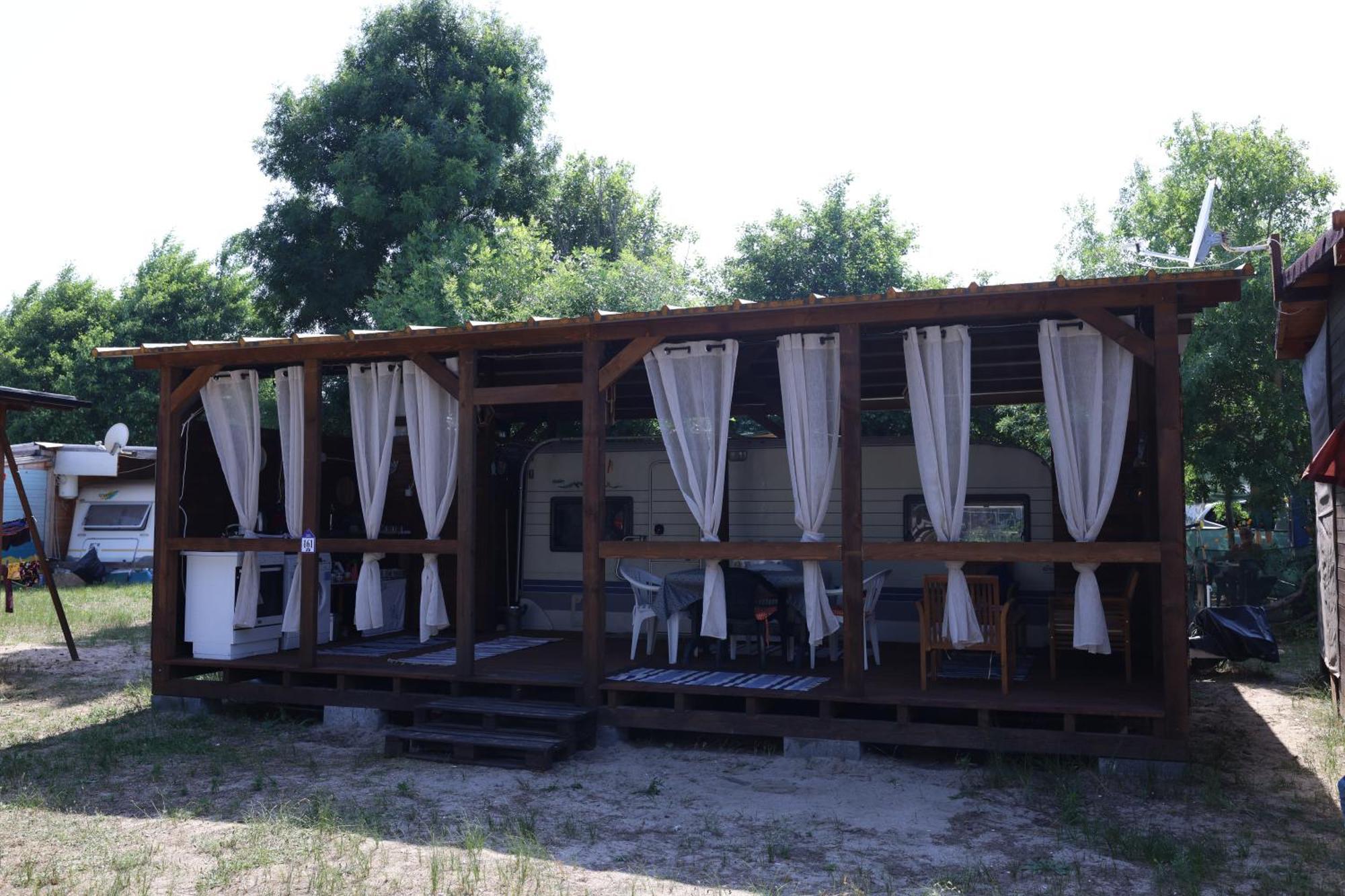 Sea Caravan On The Beach Kiten  Exterior foto